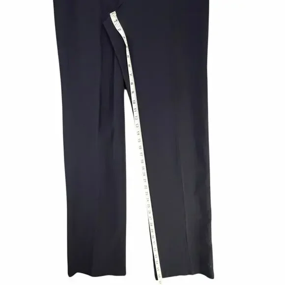 Akris Flore Navy Wool Stretch Tailored Trousers Womens 6 Quiet Luxury‎ NWT $995 - Picture 9 of 15